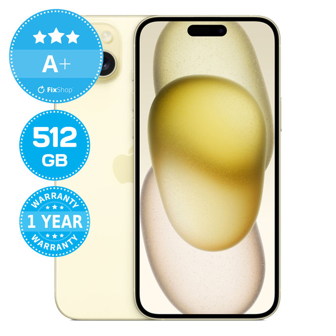 Apple iPhone 15 Plus Yellow 512GB A+ Repasovaný