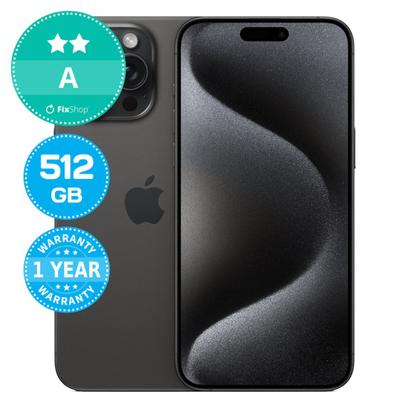 Apple iPhone 15 Pro Max Black Titanium 512GB A Repasovaný