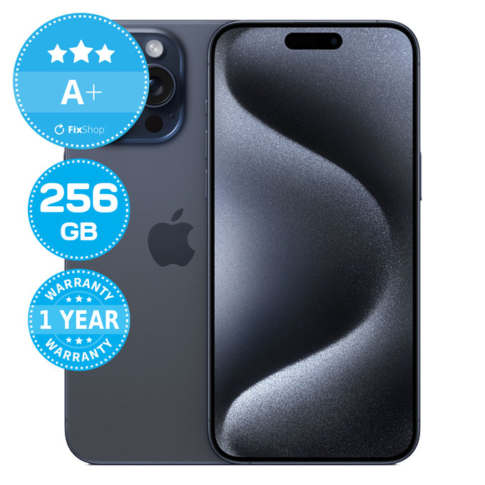 Apple iPhone 15 Pro Max Blue Titanium 256GB A+ Repasovaný