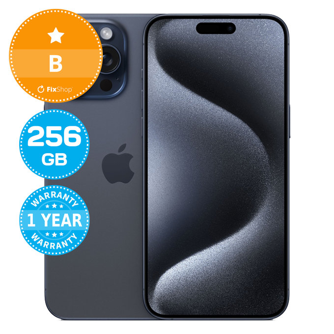 Apple iPhone 15 Pro Max Blue Titanium 256GB B Repasovaný