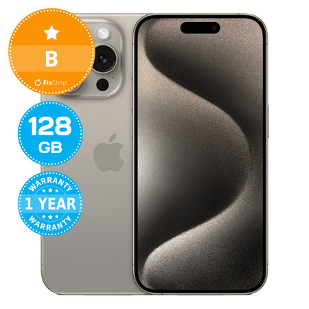 Apple iPhone 15 Pro Natural Titanium 128GB B Repasovaný
