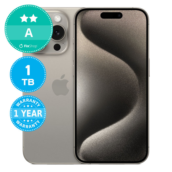 Apple iPhone 15 Pro Natural Titanium 1TB A Repasovaný