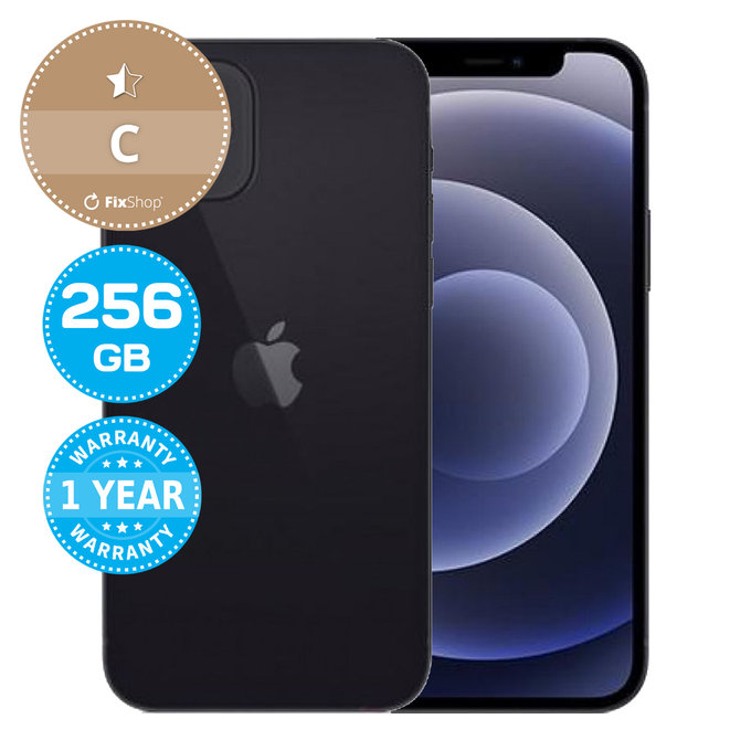 Apple iPhone 12 Black 256GB C Repasovaný