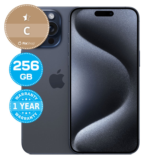 Apple iPhone 15 Pro Max Blue Titanium 256GB C Repasovaný