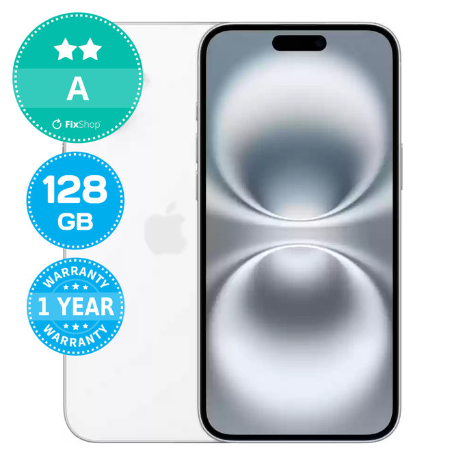Apple iPhone 16 Plus White 128GB A Repasovaný