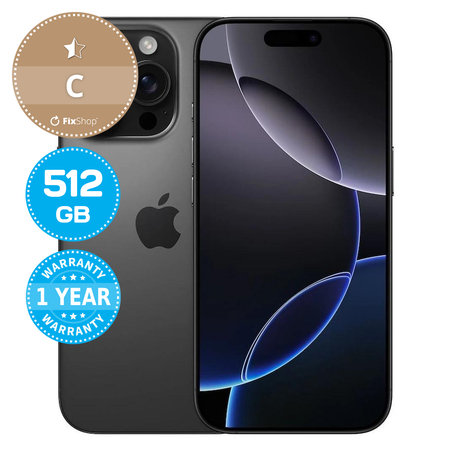 Apple iPhone 16 Pro Black Titanium 512GB C Repasovaný