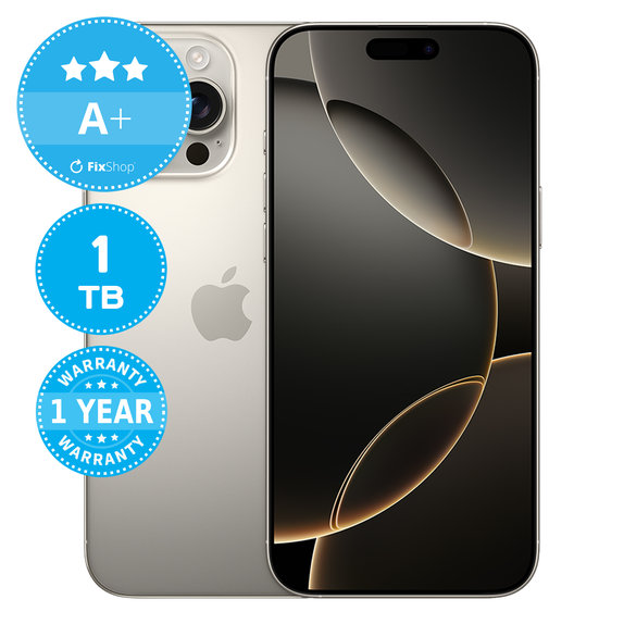 Apple iPhone 16 Pro Max Natural Titanium 1TB A+ Repasovaný