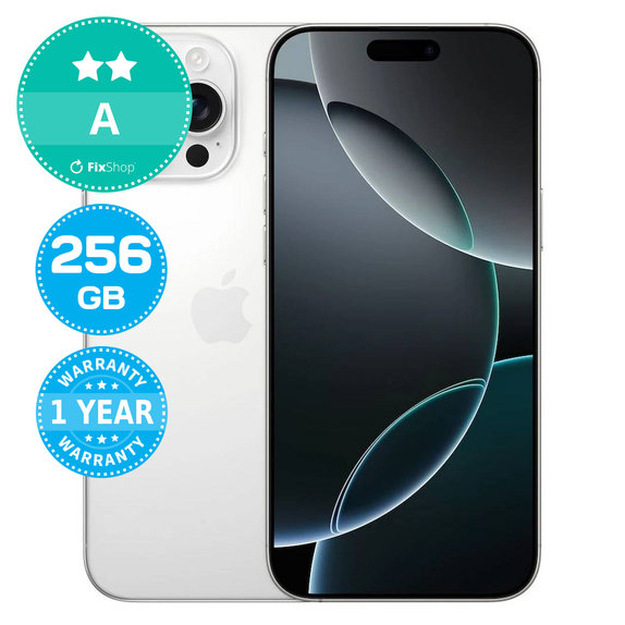 Apple iPhone 16 Pro Max White Titanium 256GB A Repasovaný