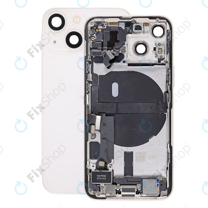 Apple iPhone 13 Mini - Zadní Housing s Malými Díly (Starlight)