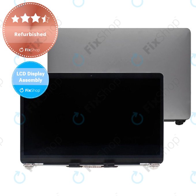 Apple MacBook Air 13" A1932 (2019), 13" A2179 (2020) - LCD Displej + Přední Sklo + Kryt (Space Gray) Refurbished
