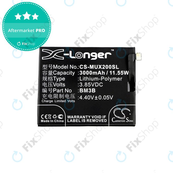 Xiaomi Mi Mix 2, 2S - Baterie BM3B 3000mAh HQ
