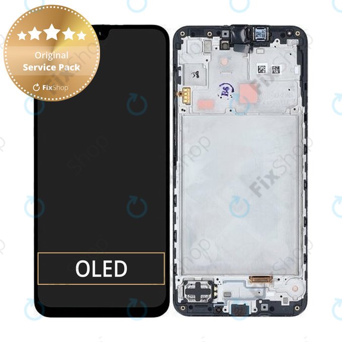 Samsung Galaxy A16 5G - LCD Displej + Dotykové Sklo + Rám (Blue Black) - GH82-36143A Genuine Service Pack