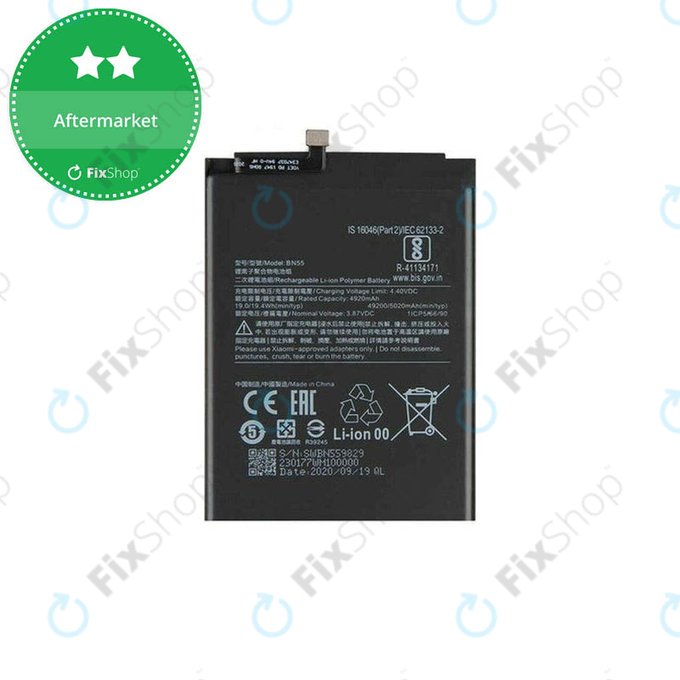 Xiaomi Redmi Note 9S - Baterie BN55 5020mAh