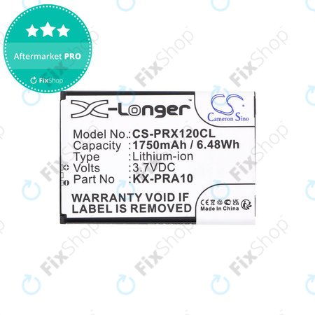 Baterie pro Panasonic KX-PRX110, 120, 150, 1750mAh, Li-Ion, 3.7V, KX-PRA10, HQ