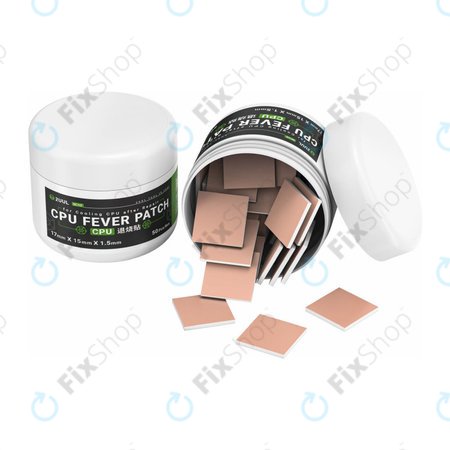 Teplovodivá podložka pro CPU, 2UUL SC09, 17x15x1.5mm