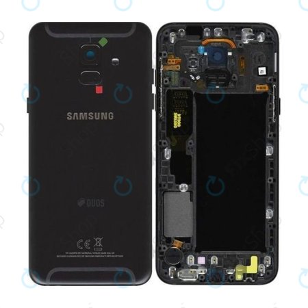 Samsung Galaxy A6 A600 (2018) - Bateriový Kryt (Black) - GH82-16423A Genuine Service Pack