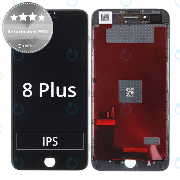 Apple iPhone 8 Plus - LCD Displej + Dotykové Sklo + Rám (Black) Refurbished PRO