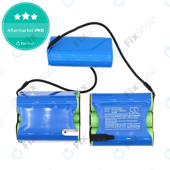 Baterie pro ETA 1424 Carsha, 2000mAh, Ni-MH, 14.4V, ETA1424 900000, HQ