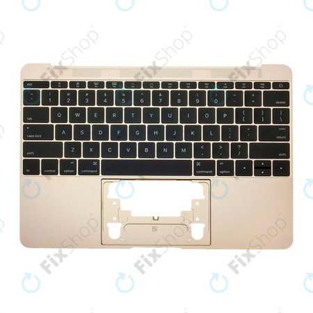 Apple MacBook 12" A1534 (Early 2015 - Mid 2017) - Horní Rám Klávesnice + Klávesnice US (Gold)
