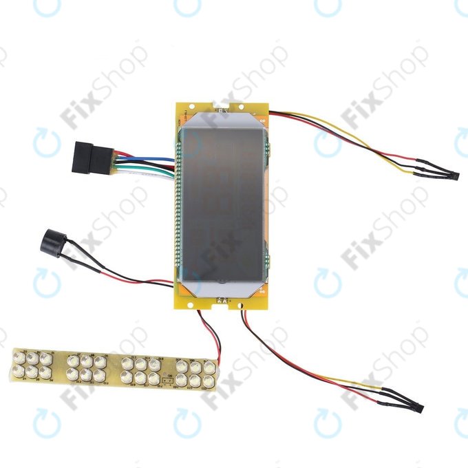 Kugoo S1, S1 Pro, S2, S3 - Přístrojová Deska s LCD + LED Světlo