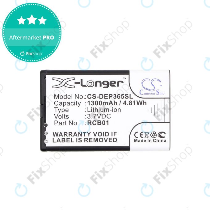 Baterie pro Doro Primo 365, 1300mAh, Li-Ion, 3.7V, RCB01, HQ