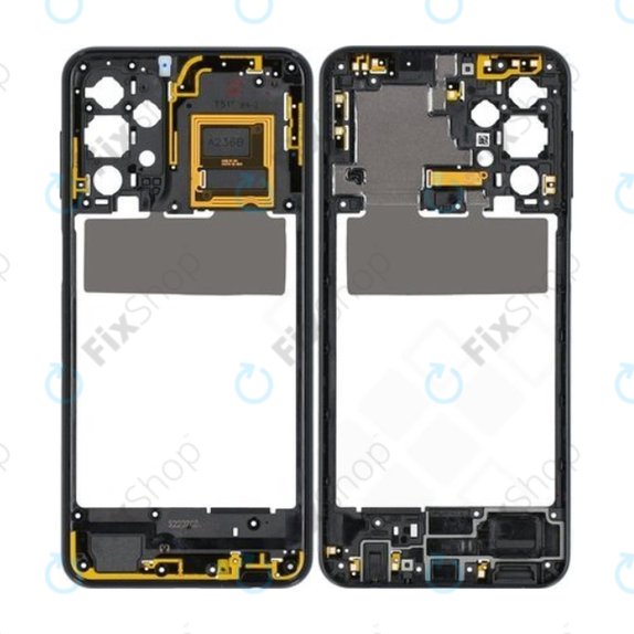 Samsung Galaxy A23 5G A236B - Střední Rám (Awesome Black) - GH98-47823A Genuine Service Pack