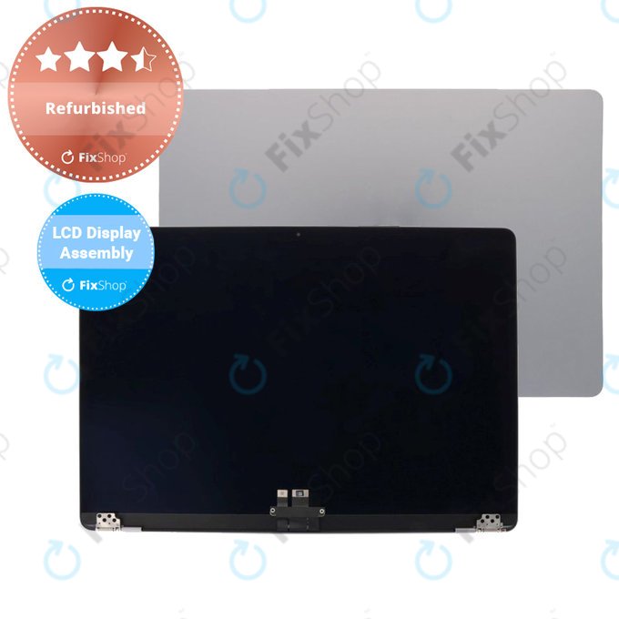 Apple MacBook Air 15" M2 A2941 (2023), M3 A3114 (2024) - LCD Displej + Přední Sklo + Kryt (Space Gray) Refurbished