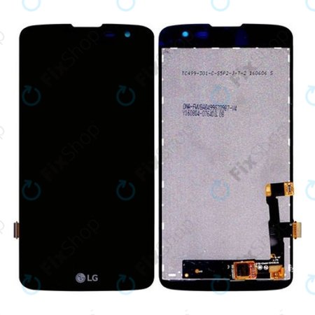 LG K7 X210 - LCD Displej + Dotykové sklo (Černá) - EAT63353901