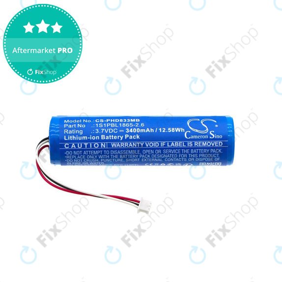 Baterie pro Philips Avent SCD833, Avent SCD835, Avent SCD841, Avent SCD831, 3400mAh, Li-ion, 3.7V, 1S1PBL1865-2.6, HQ