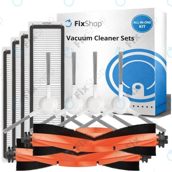 Sada náhradních dílů pro Xiaomi Robot Vacuum X10 (2x Hlavní kartáče, 4x Filtry, 4x Boční kartáče)