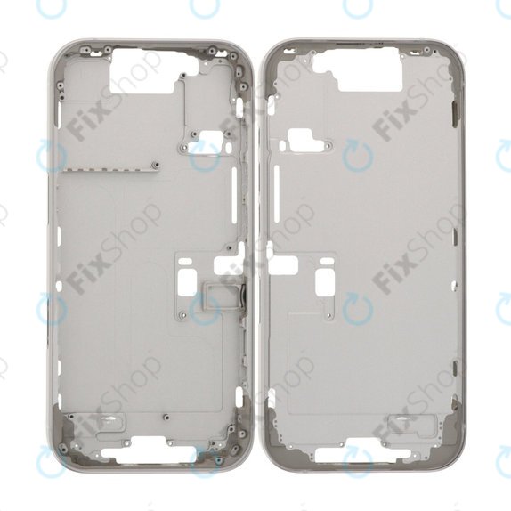 Apple iPhone 16 Pro - Střední rám + Tlačítka zapínání + Hlasitosti (White Titanium)