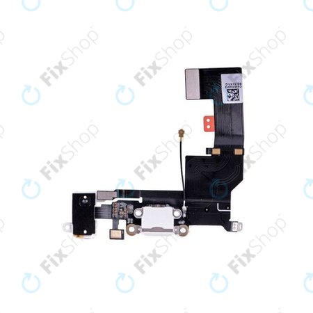 Apple iPhone SE - Nabíjecí Konektor + Flex Kabel (White)