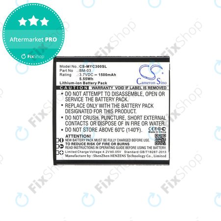 Baterie pro MyPhone Funky, 1500mAh, Li-Ion, 3.7V, BM-03, HQ