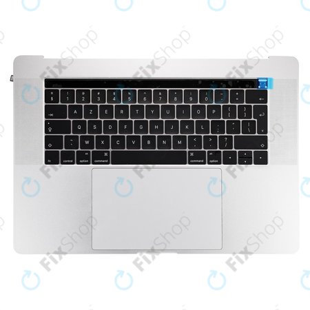 Apple MacBook Pro 15" A1707 (Late 2016 - Mid 2017) - Horní Rám Klávesnice + Klávesnice UK + Mikrofon + Trackpad + Reproduktory (Silver)