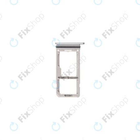 Samsung Galaxy S8 Plus G955F - SIM/SD Slot (Arctic Silver) - GH98-41557B Genuine Service Pack