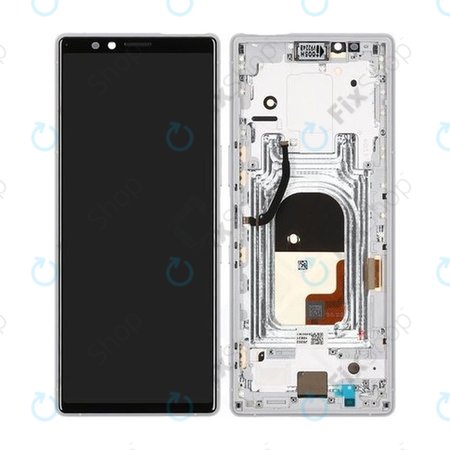 Sony Xperia 1 - LCD displej + Dotykové sklo (Bílá) - 1319-0229