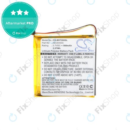 Baterie pro Beats Solo 2, 2.0, 3, 3.0, Pro Wireless, 560mAh, Li-Pol, 3.7V, AEC643333, HQ