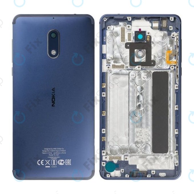 Nokia 6 - Bateriový Kryt (Tempered Blue) - 20PLELW0016 Genuine Service Pack