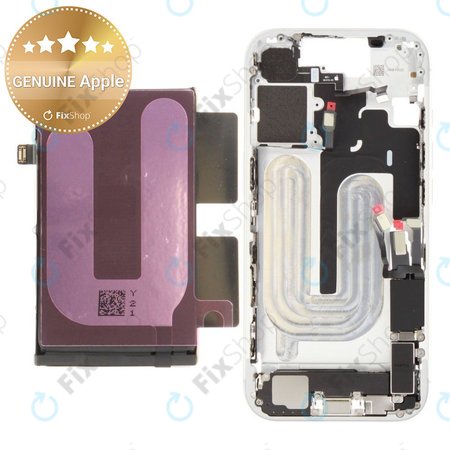 Střední Rám s Baterií pro iPhone 17 | White | ZD076-00749 | Genuine Apple