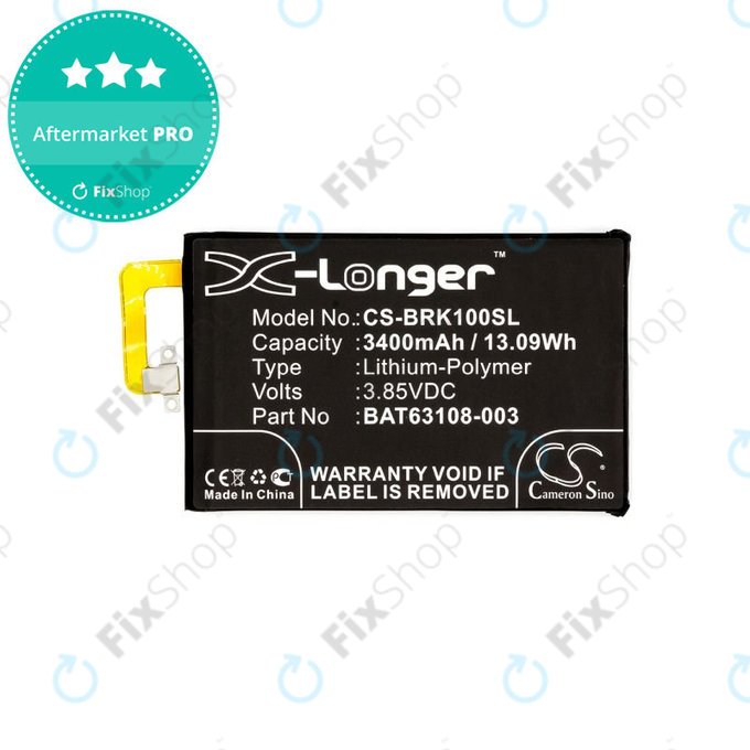 Baterie pro Blackberry Keyone, 3400mAh, Li-Pol, 3.85V, BAT63108-003, HQ