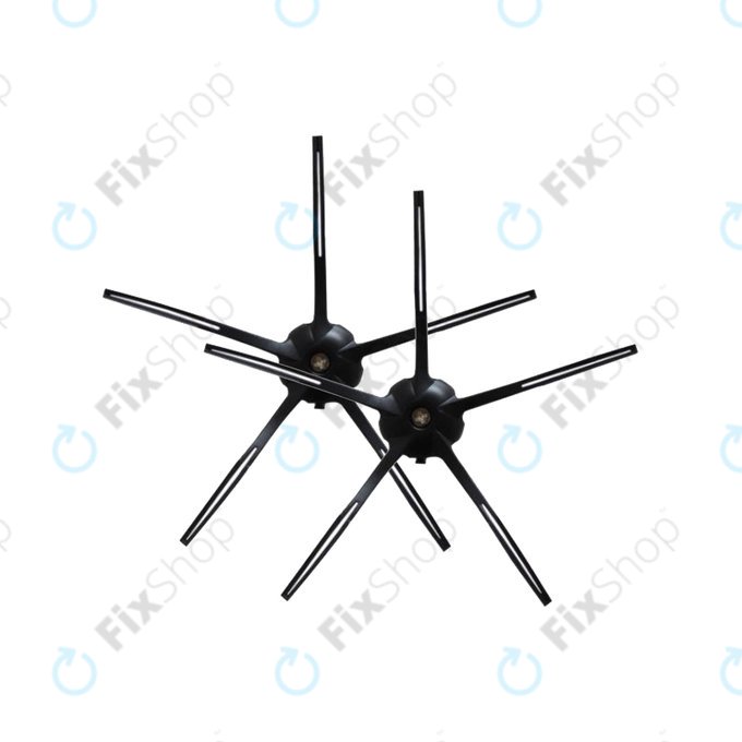 Xiaomi Roborock S4, S5 Max, S6, S6 MaxV, S6 Pure, S7, S7+, S7 MaxV, S7 Pro Ultra, Q7, Q7+, Q7 Max, Q7 Max+, T7S Plus , E4, E5, T4, T6, Xiaowa E3 - Boční Kartáč (Černý) - 2ks
