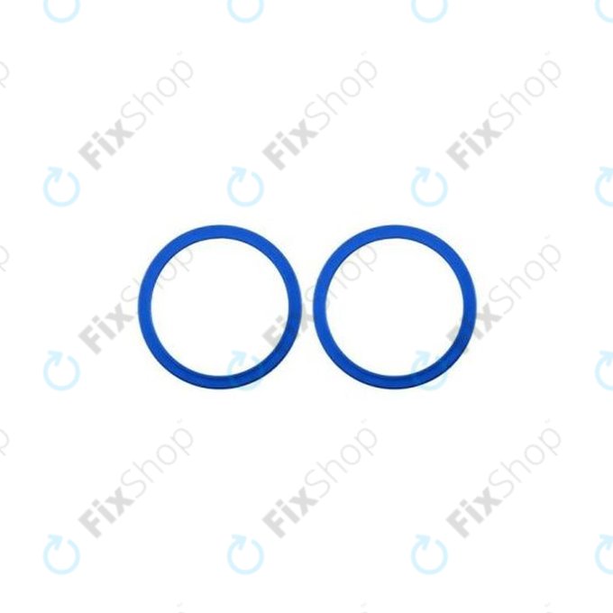 Apple iPhone 11, 12, 12 Mini - Rám Sklíčka Zadní Kamery (Blue) - 2ks