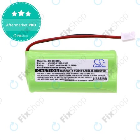 Baterie pro Gigaset A12, A140, A160, AL140, AS140, 650mAh, Ni-MH, 2.4V, V30145-K1310-X383, HQ