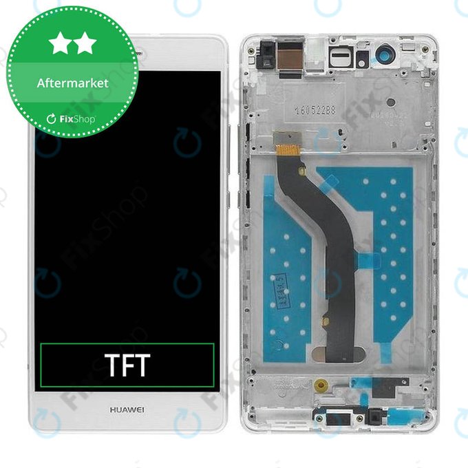Huawei P9 lite - LCD Displej + Dotykové Sklo + Rám (White) TFT