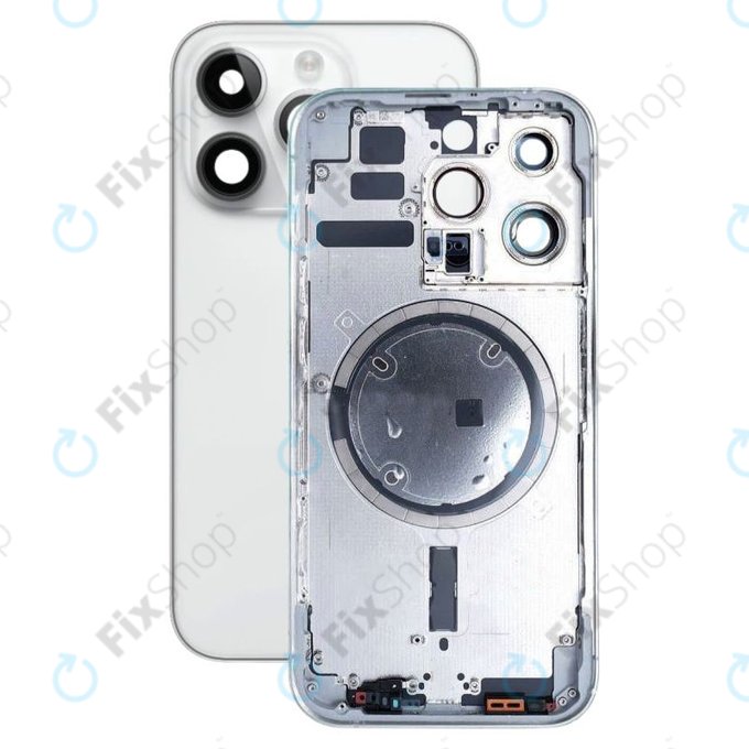 Apple iPhone 14 Pro - Zadní Housing (Silver)