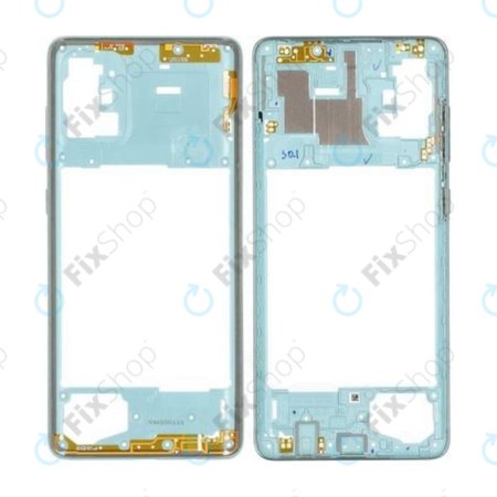 Samsung Galaxy A71 A715F - Střední Rám (Prism Crush Blue) - GH98-44756C Genuine Service Pack
