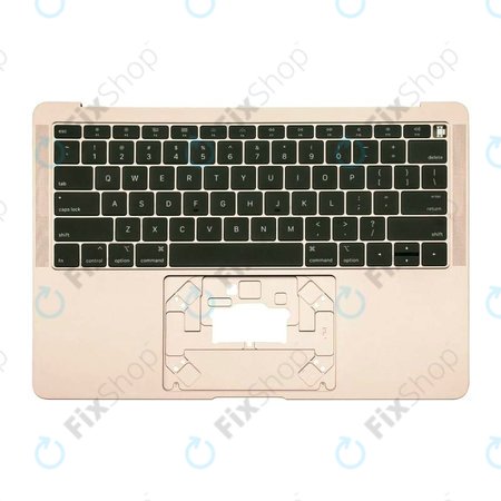 Apple MacBook Air 13" A1932 (2018 - 2019) - Horní Rám Klávesnice + Klávesnice US (Gold)