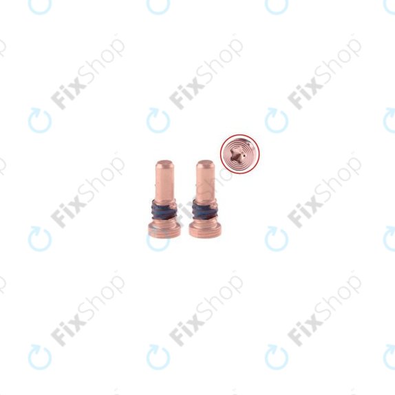 Apple iPhone 6S, 6S Plus - Spodní Šrouby (Rose Gold)