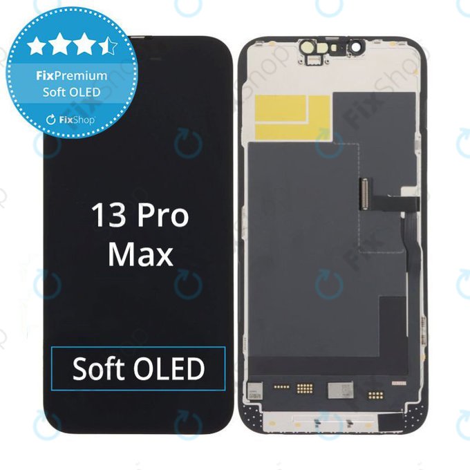 Displej Soft OLED pro iPhone 13 Pro Max - Dotykové sklo + Rám, DIAGNOSTIC