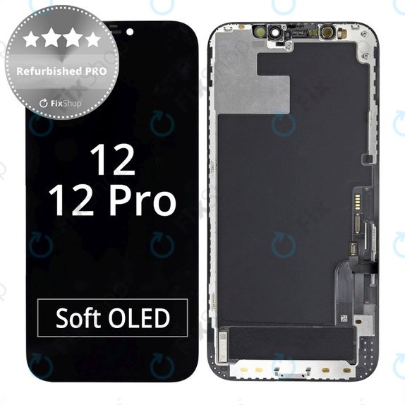 Apple iPhone 12, 12 Pro - LCD Displej + Dotykové Sklo + Rám Refurbished PRO